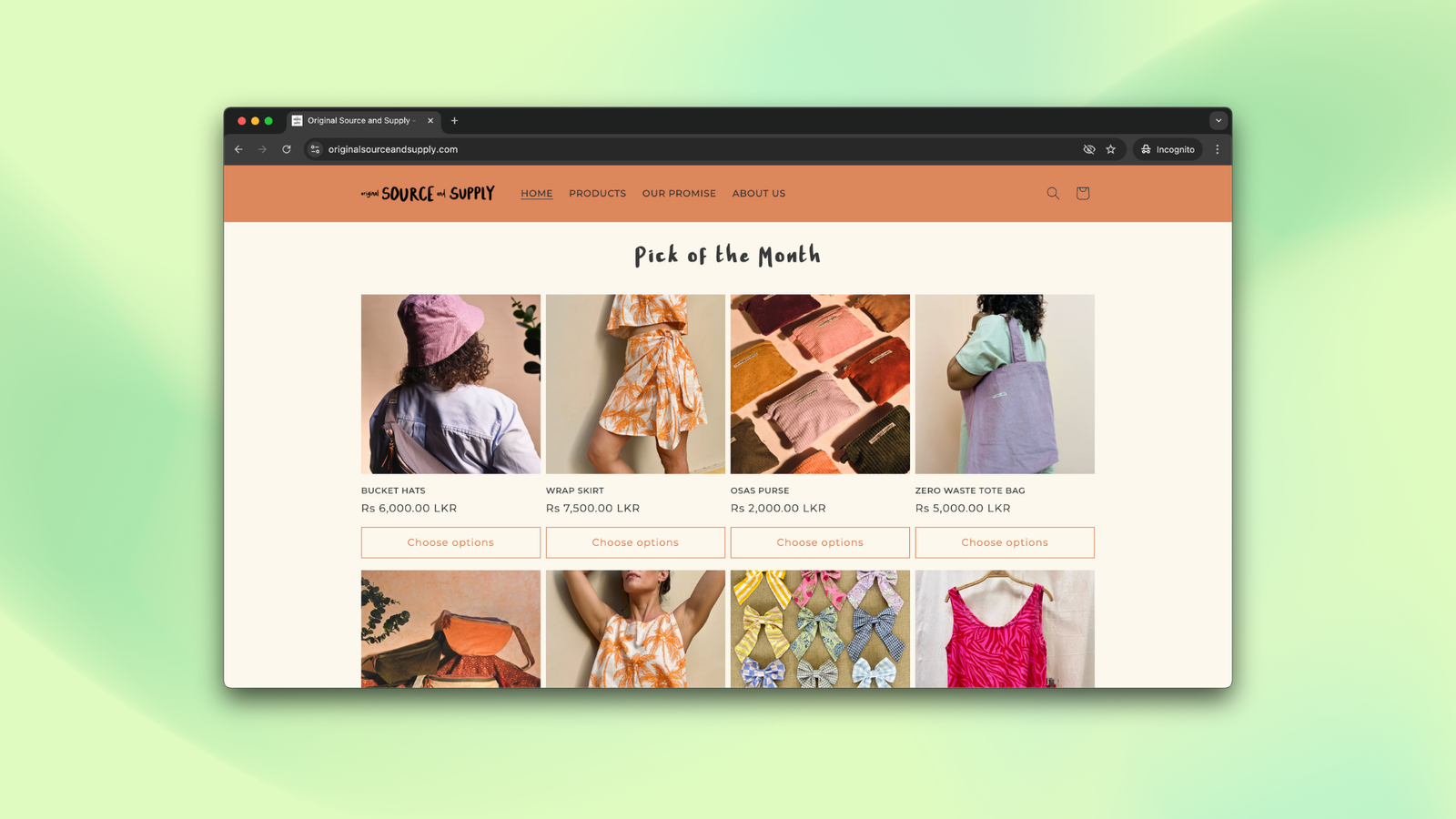 Original Source and Supply