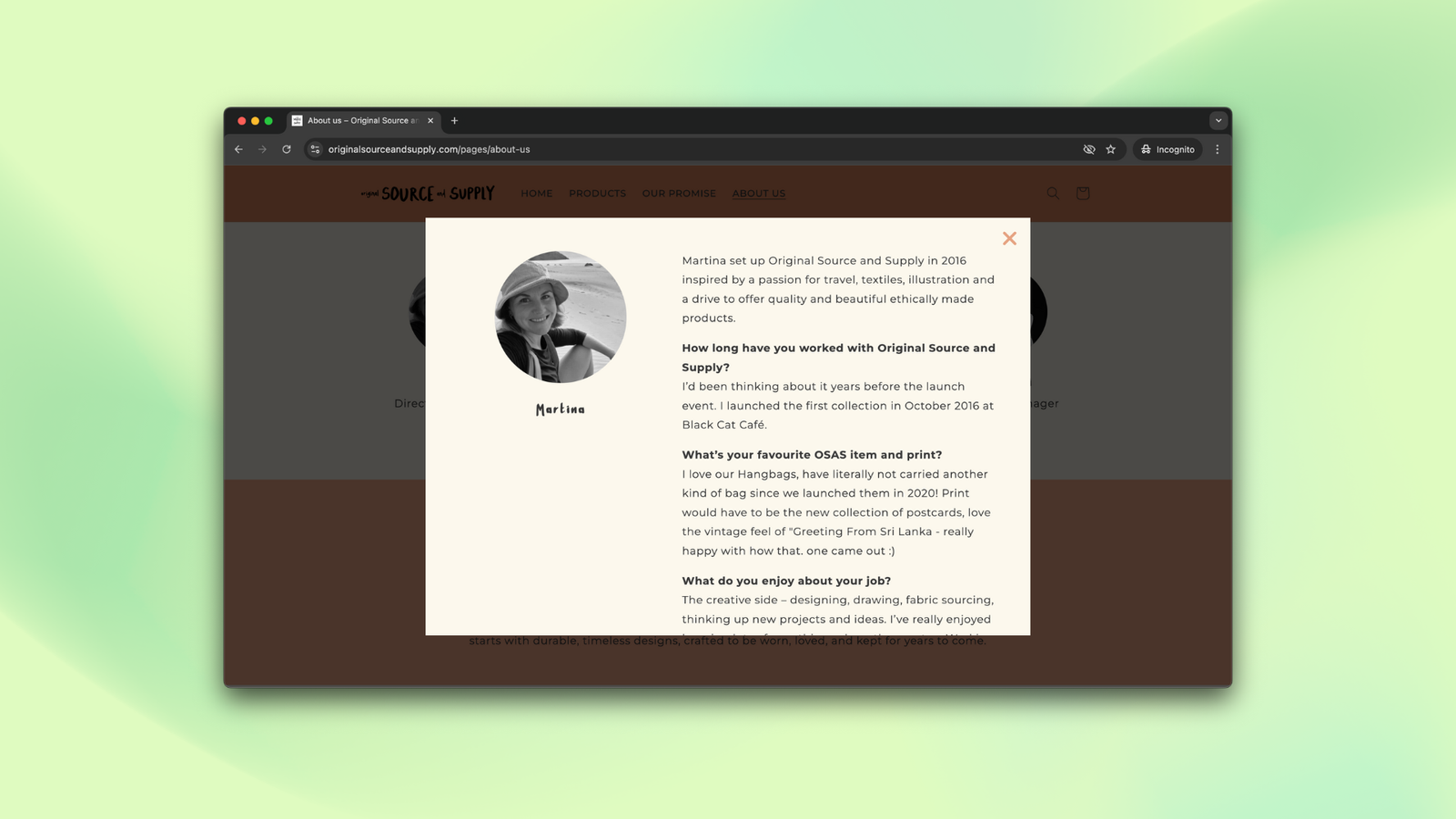 Original Source and Supply